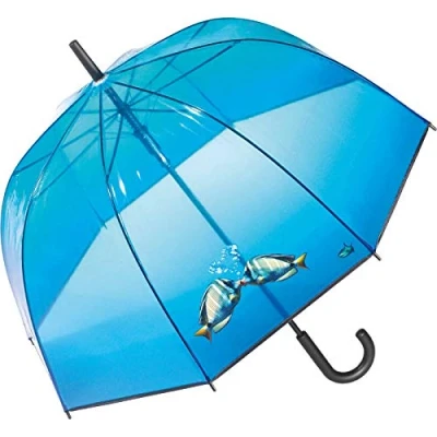Abbildung von Stockschirm Automatik Glockenschirm Transparent Kissing Fishes