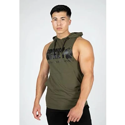 Abbildung von Gorilla Wear Rogers Hooded Top, Herren, Größe: Medium, Dark green
