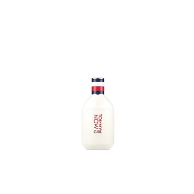 Abbildung von TOMMY Hilfiger NOW GIRL Eau de Toilette 30 ml Parfüm Damen ​​Blumig fruchtiger Duft Frisch und mit Zitrusnoten In einer weißen Glasflasche