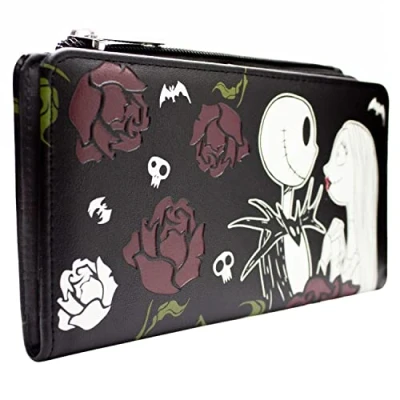 Abbildung von The Nightmare Before Christmas Jack and Sally We&#039;re Simply Meant to Be Schwarz Portemonnaie Geldbörse