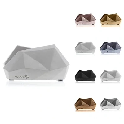 Abbildung von CONCRETTE Serviettenhalter aus Beton 15,5 x 8 7,8 cm Serviettenspender Serviettenständer Servietten Halterung Napkin Holder