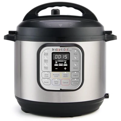 Abbildung von Instant Pot Duo 7 in 1 Smart Cooker 5,7 L Schnellkochtopf, Schongarer, Reiskocher, Sautierpfanne, Joghurtbereiter, Dampfgarer und Speisewärmer, Schwarz/Rostfreier Stahl