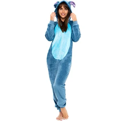 Abbildung von Disney Damen Onesie Lilo &amp; Stitch Blau XX Large