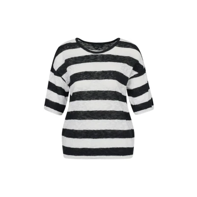 Abbildung von bugatti Sommer AUS Leichtem Tshirt print, Damen, Größe: Small, Schwarz