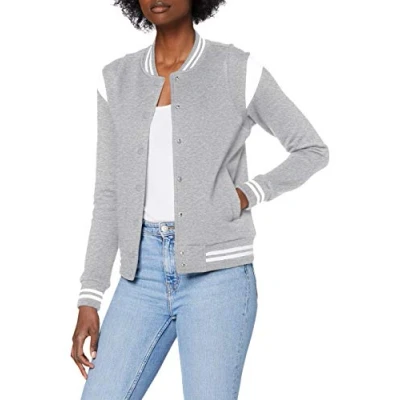 Abbildung von Urban Classics Sweatjacke, Damen, Größe: Large, Grey white