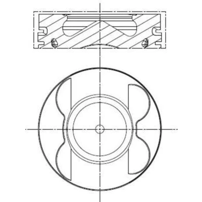 Abbildung von Kolben MAHLE 001 PI 00107 000