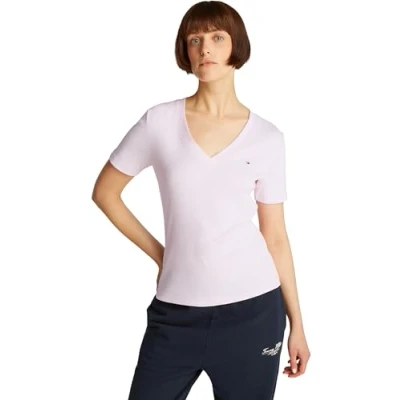 Abbildung von Tommy Hilfiger NEW SLIM CODY Tshirt basic, Damen, Größe: XXS, Light pink