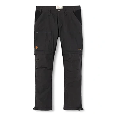 Abbildung von Fjällräven Herren Hose Abisko Lite Trekking Zip Off Reg, Dark Grey Black, 50, F81535R 030 550