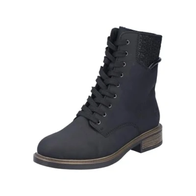 Abbildung von Rieker Damen 71460 Schnürstiefel, Schwarz, 39 EU