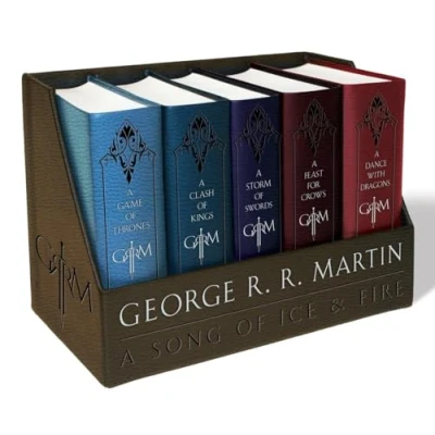 Abbildung von George R. Martin&#039;s A Game of Thrones Leather Cloth Boxed Set (Song Ice and Fire Series): Thrones, Clash Kings, Storm Swords, ... Dance with Dragons (A Song Fire)