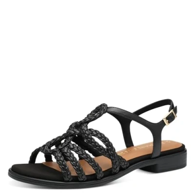 Abbildung von Marco Tozzi Riemensandalette, Damen, Größe: 37, Black Schuhe