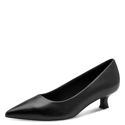Abbildung von MARCO TOZZI Damen Pumps aus Leder Spitz, Schwarz (Black Nappa), 36 EU