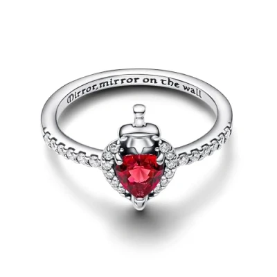 Abbildung von PANDORA Moments Disney Villains Böse Königin Ring aus Sterling Silber mit künstlichem Kristall, Größe 54, 193422C01 54