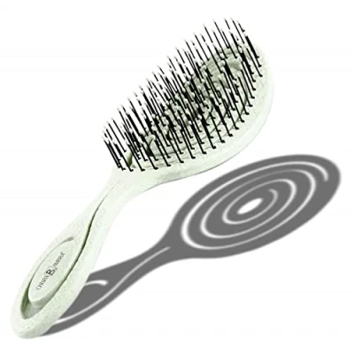 Abbildung von Chiara Ambra Haarbürste ohne Ziepen Spiral Haar Bürste Hair Brush Entwirrbürste Detangler Extensions Hairbrush lange Haare Mintgrün