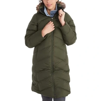 Abbildung von Marmot Damen Wm&#039;s Montreaux Coat, Leichte Daunenjacke, wasserdichter Daunenparka, warmer Wintermantel, regendichte Winterjacke, winddichte Funktionsjacke mit Kapuze, Nori, S