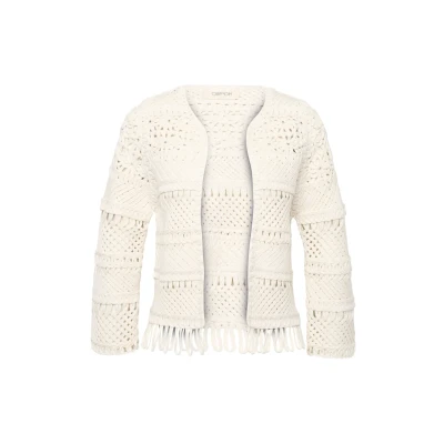 Abbildung von Cartoon Sweatblazer »Casual Strickjacke mit Rundhalsausschnitt«