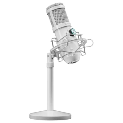 Abbildung von Mars Gaming MMICXW, Professionelles Studiomikrofon LED, Stummschaltung, USB, Weiß