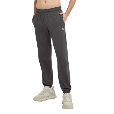 Abbildung von Champion Herren Trainingshose Sweathose aus Jersey mit Geschlossener Unterseite, Granit Heather 407q88, M