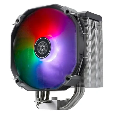 Abbildung von SilverStone Technology Argon V140 ARGB ARV140 ARGB, Hochleistungsfähiger 140 mm Kühler, speziell entwickelt für neueste Intel und AMD Sockel, SST