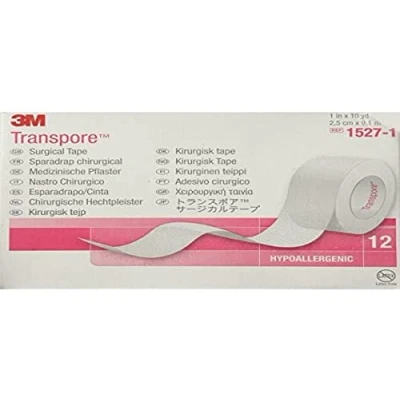 Abbildung von 3M Transpore Tape 1 x 10 yd Box: 12