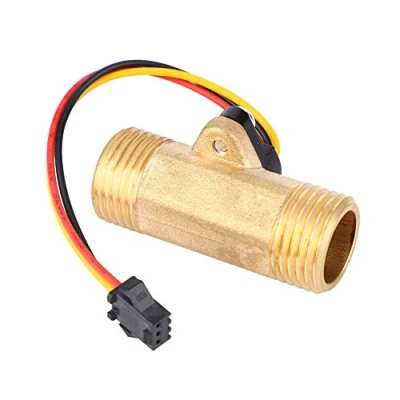 Abbildung von G1 / 2 &quot;Wasserdurchfluss Halleffekt Sensor Schalter 52mm Lange Außengewinde Durchflussmesser Zähler 1 30L min