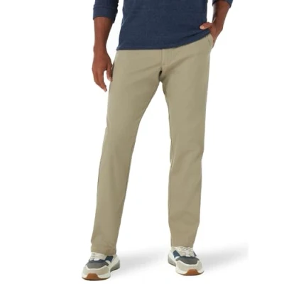Abbildung von Lee Herren Performance Series Extreme Comfort Relaxed Lässige Hose, Khaki, Bundweite: 84 cm, beinlänge: 81 cm