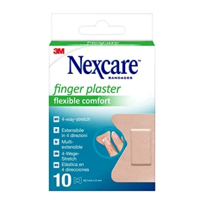Abbildung von Nexcare Fingerpflaster Comfort Flexible , 44,5 mm x 51 mm, 10/Packung