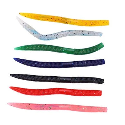 Abbildung von Angelwurm, gummiwürmelwurm Forelle,Rote Würmeln Köder Weichköder, 13,5 cm / 8g Weiche Fisch künstliche Silikonköder lebendiger Wurm lockt lebensechtes Swimbait für das Forellenfischen