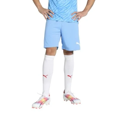 Abbildung von PUMA Fußball teamRISE Shorts Herren hellblau weiß Gr S