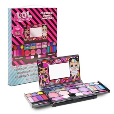 Abbildung von L.O.L Surprise! Kinderschminke Set Mädchen Make up mit Lipgloss, Nagellack und mehr Geburtstagsgeschenk für Kinder ab 3 Jahren von Townley Girl