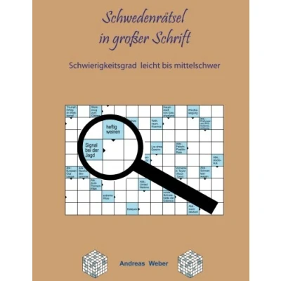 Abbildung von Schwedenrätsel in großer Schrift: Schwierigkeitsgrad leicht bis mittelschwer