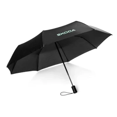 Abbildung von Skoda 6U0087602 Taschenschirm Regenschirm Schirm, schwarz