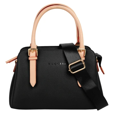 Abbildung von bugatti Ella Handtasche für Damen Klein, kleine Frauen Tasche, Damenhandtasche in schwarz