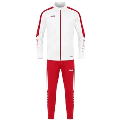 Abbildung von JAKO Kinder Trainingsanzug Polyester Power, Weiß/Rot, 128