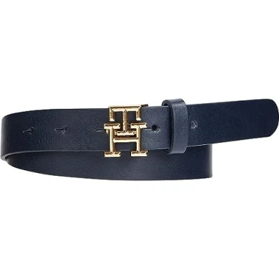 Abbildung von Tommy Hilfiger LOGO Gürtel, Damen, Größe: 70, Space blue