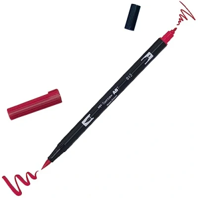Abbildung von Tombow ABT 815 Fasermaler Dual Brush Pen mit zwei Spitzen, cherry