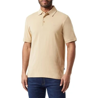 Abbildung von Jack &amp; Jones Premium Einfarbig Poloshirt, Herren, Größe: Medium, Travertine