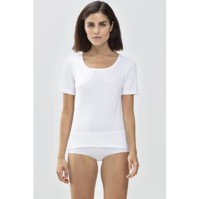 Abbildung von mey Tshirt Serie Organic Unterhemd/shirt, Damen, Größe: 38, White