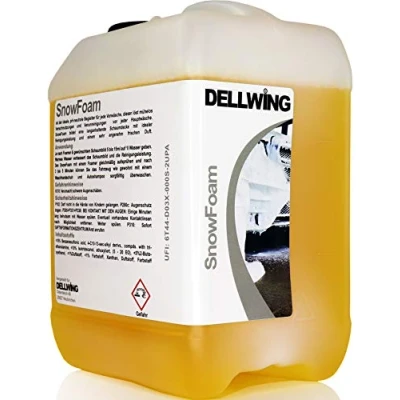 Abbildung von DELLWING Snow Foam Shampoo BubbleGum 5 L Ideal für die sanfte Vorwäsche Bildet eine dicke und langanhaltende Schaumdecke mit einem schönen Duft