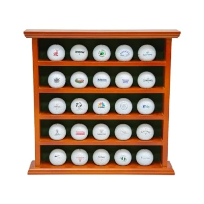 Abbildung von Longridge Golfbälle Display, Holzschrank, 25 Bälle