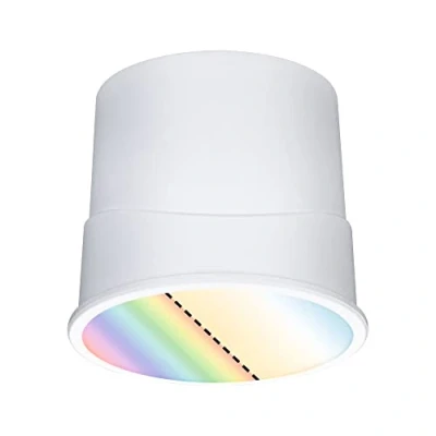 Abbildung von Paulmann 92470 LED Modul Einbauleuchte Base Smart Home Zigbee Coin rund 4,9W 420lm dimmbar 50mm Satin Kunststoff RGBW+