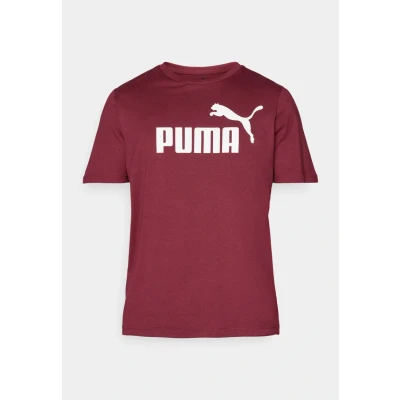 Abbildung von Puma LOGO TEE Tshirt print, Herren, Größe: Small, Ruby shimmer