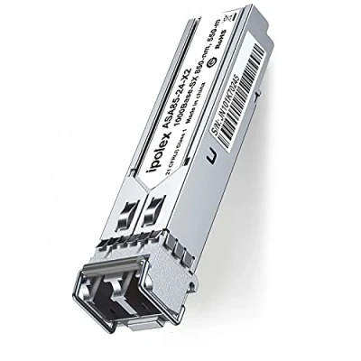 Abbildung von ipolex 1G SFP Multimode LC Transceiver, 1000Base SX Mini GBIC Modul Kompatibel mit Cisco GLC MMD, Meraki MA 1GB SX, Ubiquiti UF MM 1G, Mikrotik S 85DLC05D und mehr (MMF, 850nm, 550 meters)