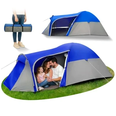 Abbildung von Campela Zelt 3 Personen wasserdicht schnellaufbauend Mann Igluzelt leicht kompakt mit Moskitonetz Belüftung Campingzelt Outdoor hoch für Winter Trekking Festival Urlaub Camping