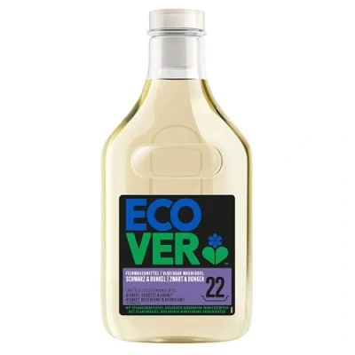 Abbildung von Ecover Feinwaschmittel Schwarz &amp; Dunkel Limette Lotus (1 L/22 Waschladungen), Flüssigwaschmittel mit pflanzenbasierten Inhaltsstoffen, Waschmittel für dunkle Wäsche