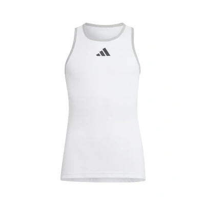 Abbildung von adidas Performance CLUB TANK Unisex Top für Kinder, Größe: 164, White