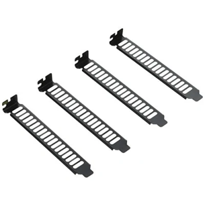 Abbildung von SilverStone SST Aeroslots BP PCI Slotblech mit Lüftungsschlitzen, Shwarz lackiert (4 Stck.)