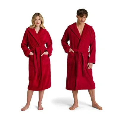Abbildung von Möve Superwuschel Kapuzenmantel, 100% Baumwolle, Ruby, XS