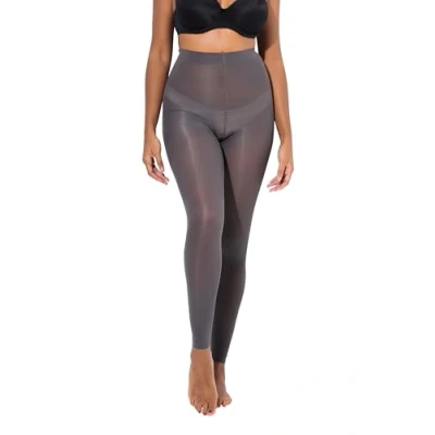 Abbildung von Ulla Popken Damen große Größen Übergrößen Plus Size Strumpf Leggings, 60 den, flache Nähte