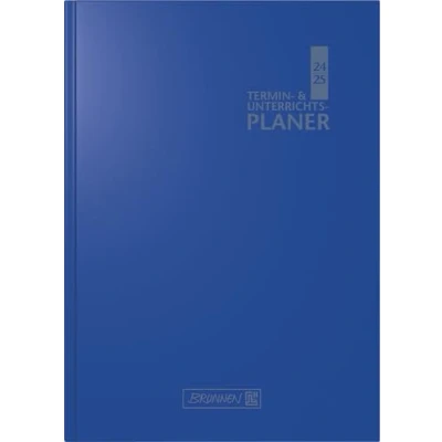 Abbildung von BRUNNEN Termin &amp; Unterrichtsplaner (2024/2025), 2 Seiten = 1 Woche, A5, 224 Seiten, Baladek Einband, blau